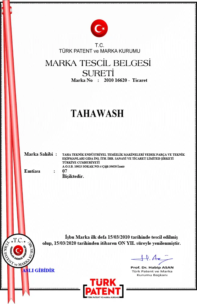 Sertifikalarımız tahawash